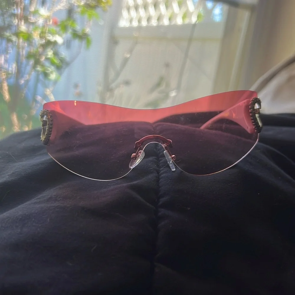 pink y2k heart glasses - Picture 1 of 3